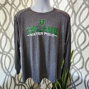 Gray Upland School Water Polo Long Sleeve Shirt LARGE